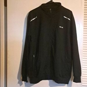 BUYJYA Men's Compression Long Sleeve Jacket Black NWT Size:Large